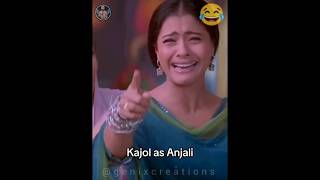 Kajal as anjali 😅😂 #kajal #anjali #srk #bollywood #funny #oldisgold #viral #comedy #shorts