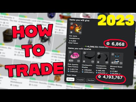 How to trade in Roblox 2023