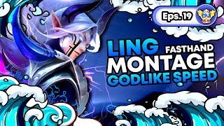 LING MONTAGE INSANE FASTHAND COMBO \u0026 FREESTYLE KILL • Top Global Ling Mobile Legends