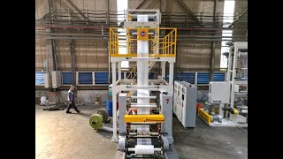 BFT Series, 3 Layer ABA Blown Film Line with CE Certification 高效三層ABA吹袋機 CE認證