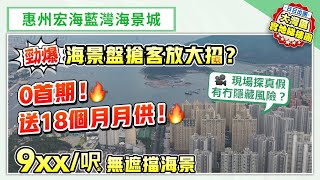 惠州宏海藍灣海景城｜海景盤搶客放大招？0首期！送18個月月供！9XX/呎起買大亞灣永久無遮擋海景【中居地產-樓盤推介】@ZJproperty