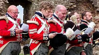 23rd royal welch fusiliers-  prayer time at Raglan castle odyssey event aug 2024