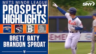 Brett Baty hits two home runs for Syracuse Mets, Brandon Sproat strikes out 10 for Binghamton | SNY