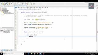 Count Total Even & odd numbers in a range | Java Tutorial | tebcode