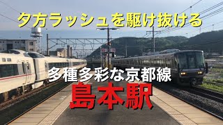 京都線を駆け抜ける列車たちin島本駅