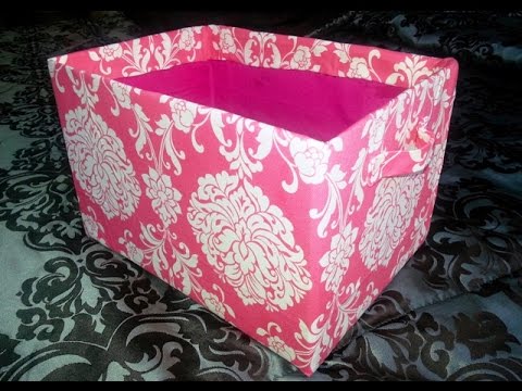DIY Cube Shelves Cardboard Fabric Storage Bins | Storage Box DIY Cube Shelves Cardboard Fabric Storage Bins | Storage Box