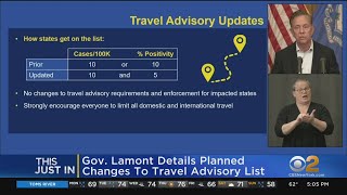 Connecticut Gov. Ned Lamont Details Planned Changes To Travel Advisory List