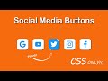 Social Media Buttons Animation CSS | CSS Hover Effects