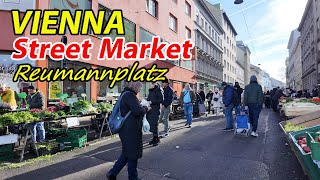 Discover Vienna’s Street Market, Reumannplatz | Vienna Walk January 2025  | 4K