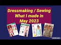 Dressmaking / Sewing - What I made May 2023 - New Look, Simplicity, McCall's #dressmaking #sewing