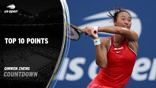 Zheng Qinwen | Top 10 Points | 2023 US Open