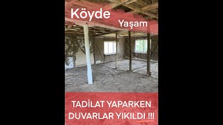 TADİLAT YAPARKEN DUVARLARIMIZ YIKILDI | 💥 WALLS COLLAPSED WHİLE REMODELİNG!!