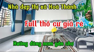 Cô ba bán căn nhà mới full thổ cư giá rẻ tại thị xã Hoà Thành Tây Ninh, gần chợ gần trường (378)