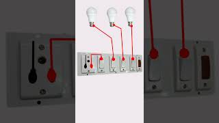 4 switch 1 socket 1 indicater wiring//switch board wiring#extension