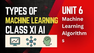 CBSE Class 11 AI | Unit 6 | Machine Learning Algorithms & Types of ML Explained