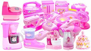 Pink Kitchen & Home Appliance Cooking Toys For Kids Compilation