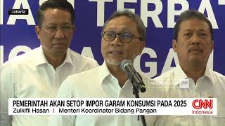 Pemerintah Akan Setop Impor Garam Konsumsi Pada 2025