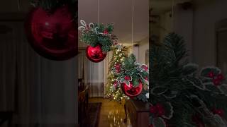 Take your holiday decor to the next level with this hanging ornament hack! 🎄#diy #shorts #christmas