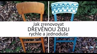 Renovace židle se sprejem Zero