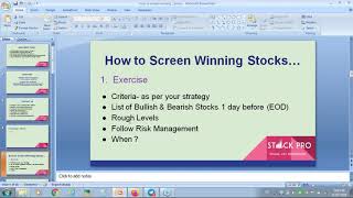 StockPro | SIMPLE BUT POWERFUL INTRADAY STRATEGY BY STOCKPRO MENTORS