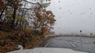 秋雨のメルヘン街道 その７：横谷峡入口〜諏訪方面へ