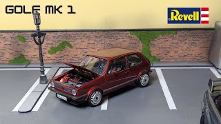 Golf Mk1 GTI  -  Revell 1/24 Plastic Model  - Full Build  ( Ronal Aero Wheels )