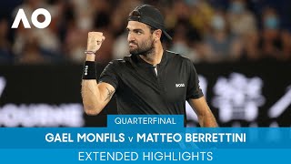 Gael Monfils v Matteo Berrettini Extended Highlights (QF) | Australian Open 2022