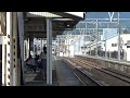 jr東海道本線 由比駅に普通列車到着