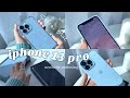 iphone 13 pro (Sierra Blue) Unboxing + Accessories✨🥣☁️ | aesthetic | mugg.narew