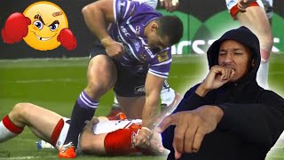 IS HE D3AD??! Best Of Rugby Fights!! AMERICAN REACTS