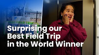 Surprising our Best Field Trip in the World winner Sophia!