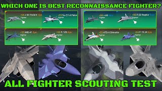 All Fighter Jet Comparison | Reconnaissance/Spotting/Scouting Test | Modern Warships