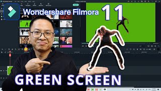 Wondershare Filmora 11 Green Screen Effect/ Chroma Key Tutorial For Beginners