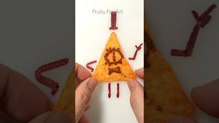 Draw Bill Cipher with Doritos and Chocolate source