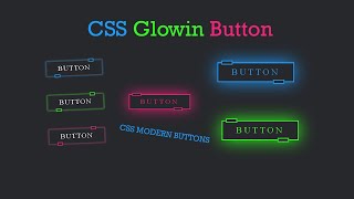 Modern CSS Glowing Button Hover Effects 02 | HTML CSS Tutorial 2026