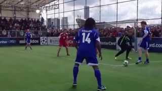 ‪Cannavaro with a goal-line clearance