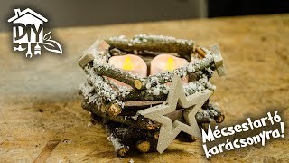 Egyszerű mécsestartó karácsonyra! | Green Cottage DIY