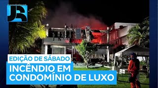 Duas pessoas morrem após casa em condomínio de luxo pegar fogo em Salvador