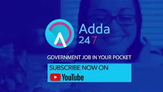Prepare for Bank, SSC & Govt. Exams |  Subscribe to Adda247 YouTube Channel | BankersAdda