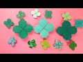 라라아트 색종이 한장으로 네잎클로버 쉽게 접는방법 easy origamgi four leaf clover 행운선물semanggi cỏ bốn lá