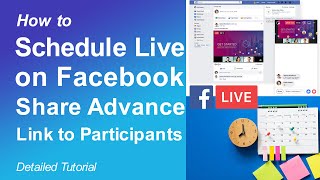 How to Schedule Live on Facebook & Share Advance Link for Google Meet
