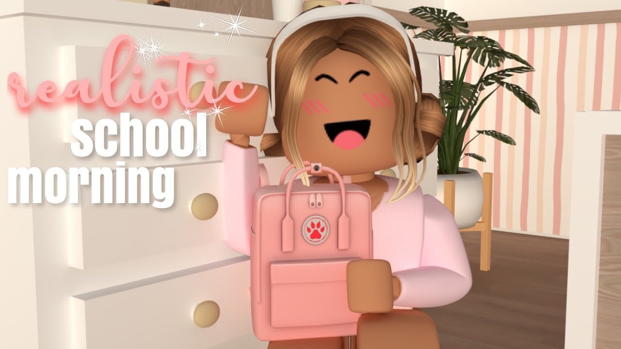 Realistic School Morning Routine Bloxburg Roleplay Youtube