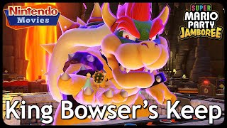 Super Mario Party Jamboree - King Bowser's Keep (4 players, Bowser VS Boo VS Bowser Jr. VS Spike)