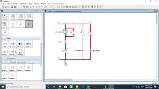 Circuito de control en FestoFluidSim (ARRANQUE Y PARO CON INDICADORES LUMINOSOS)