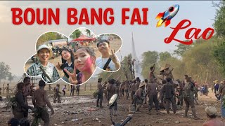 ທ່ຽວງານ ບຸນບັ້ງໄຟ🚀ບ້ານຊອກ/boun bang fai at ban zok 2023🥳#mayvisouda #zamiop