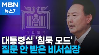 오늘도 침묵한 대통령실…참모진들과 대책 논의 [MBN 뉴스7]