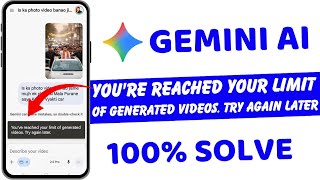 Gemini Veo 3 Fix You've reached your video generation limit until Problem Solve While Ai Video
