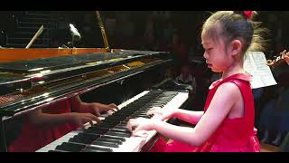 YaoYao Wei (age 6) plays Kabalevsky: The Clown, Op.39 No.20 (trio version)