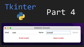 Tkinter #4 - Validation