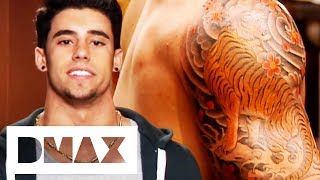 Son Pays Tribute To His Mum With Japanese Tiger Tattoo | Miami Ink